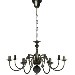 vidaXL - Plafondlamp - Zwart - Metaal - 80 x 45 cm