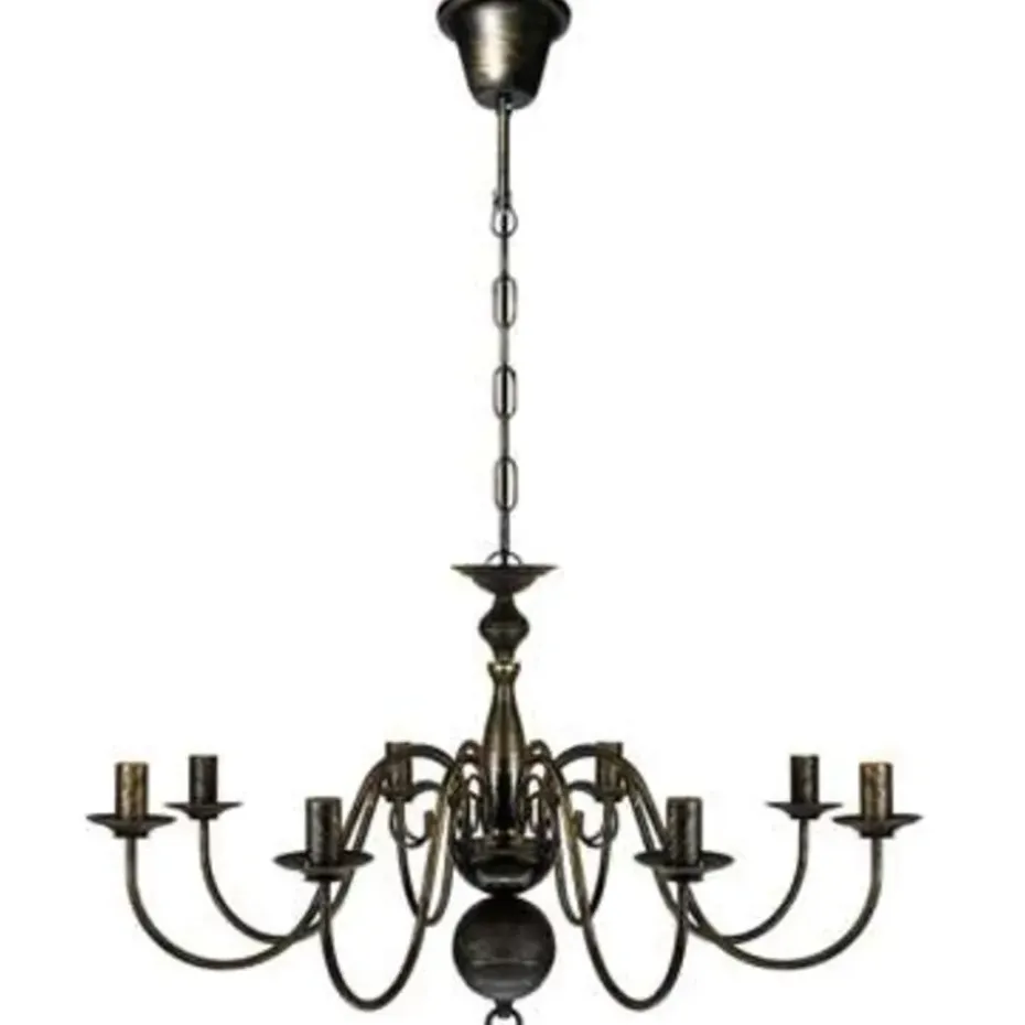 vidaXL - Plafondlamp - Zwart - Metaal - 80 x 45 cm