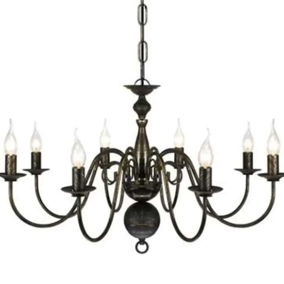 vidaXL - Plafondlamp - Zwart - Metaal - 80 x 45 cm