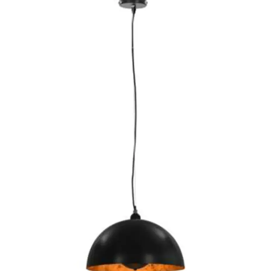 vidaXL - Plafondlamp - Zwart - Metaal - 40 cm - 2 stuks