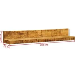 vidaXL - Plank - Bruin - Hout