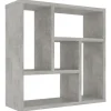 vidaXL - Plank - Grijs - Bewerkt hout