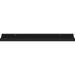 vidaXL - Plank - Zwart - MDF - 80 x 9 x 3 cm - 4 stuks