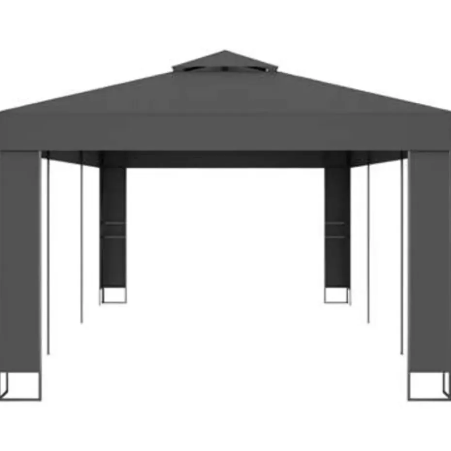 vidaXL - Prieel - Antraciet - Stof - 3 x 6 m