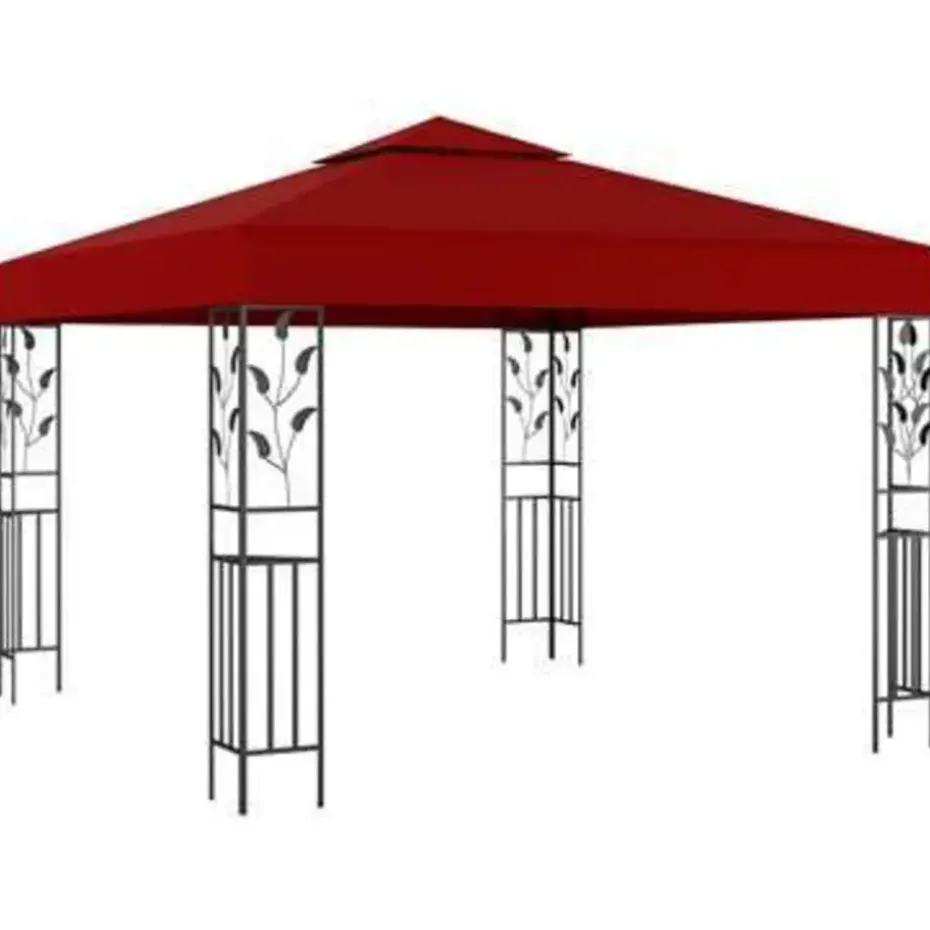 vidaXL - Prieel - Rood - Stof