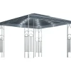 vidaXL - Prieel Met Lichtslinger - Antraciet - Stof - 300 x 300 cm