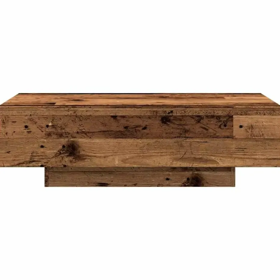 vidaXL - Rechthoekige Salontafel - Oud hout - Bewerkt hout - 100x49.5x31 cm