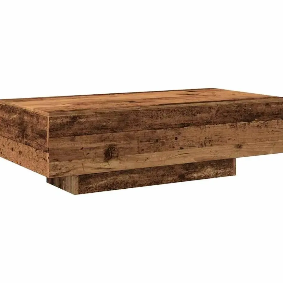 vidaXL - Rechthoekige Salontafel - Oud hout - Bewerkt hout - 100x49.5x31 cm