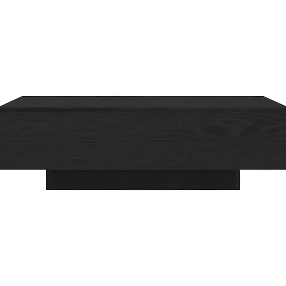 vidaXL - Rechthoekige Salontafel - Zwart eiken - Bewerkt hout - 100x49.5x31 cm