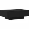 vidaXL - Rechthoekige Salontafel met 4 lades - Zwart eiken - Hout - 90x60 cm