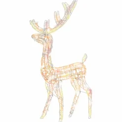vidaXL - Rendier Kerstdecoratie - Multicolour - 70 x 41 x 120 cm