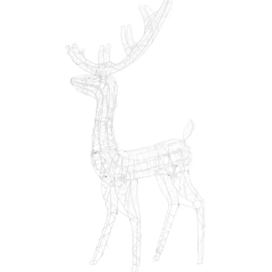 vidaXL - Rendier Kerstdecoratie - Multicolour - 70 x 41 x 120 cm