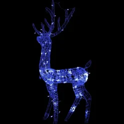 vidaXL - Rendier Kerstdecoratie - Blue - 70 x 41 x 120 cm