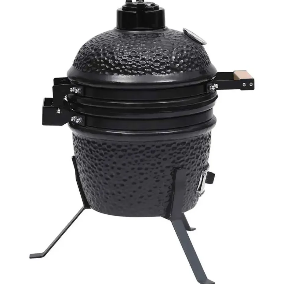 vidaXL - Rokersbarbecue - Zwart - Keramiek
