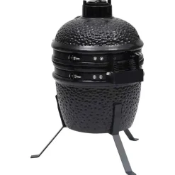 vidaXL - Rokersbarbecue - Zwart - Keramiek