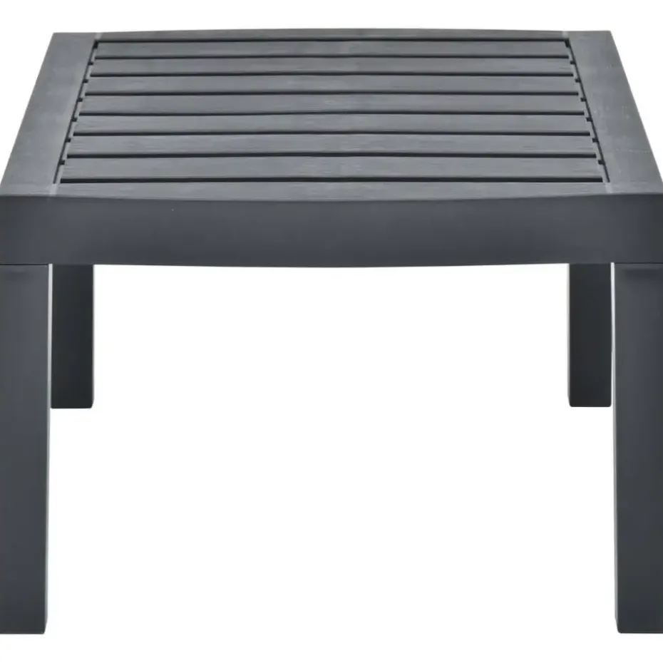 vidaXL - Salontafel - Antraciet - Kunststof