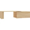 vidaXL - Salontafel - Bruin - Bewerkt hout