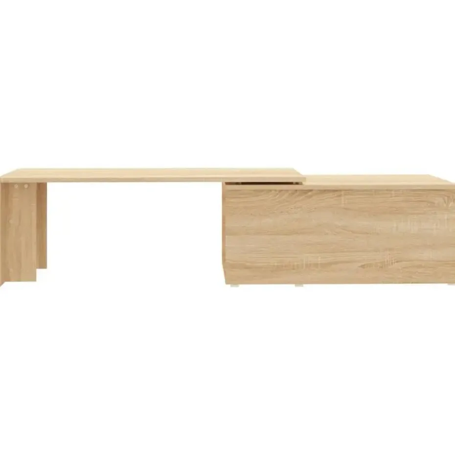 vidaXL - Salontafel - Bruin - Bewerkt hout