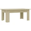 vidaXL - Salontafel - Bruin - Bewerkt hout - 100 x 60 x 42 cm