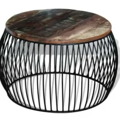 vidaXL - Salontafel - Bruin - Hout - 68 x 37 cm