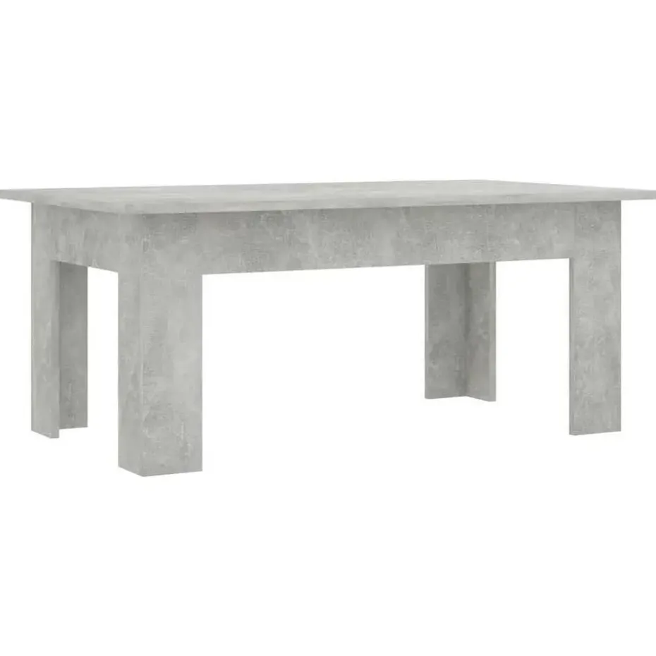 vidaXL - Salontafel - Grijs - Bewerkt hout - 100 x 60 x 42 cm