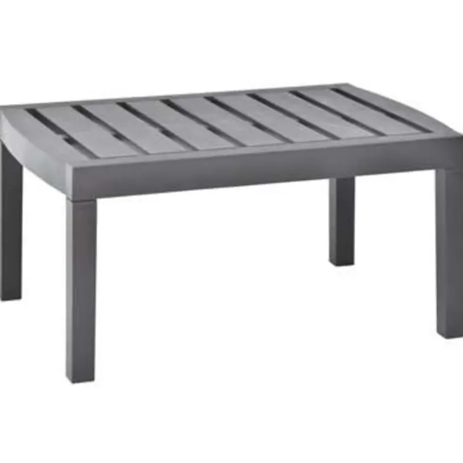 vidaXL - Salontafel - Grijs - Kunststof