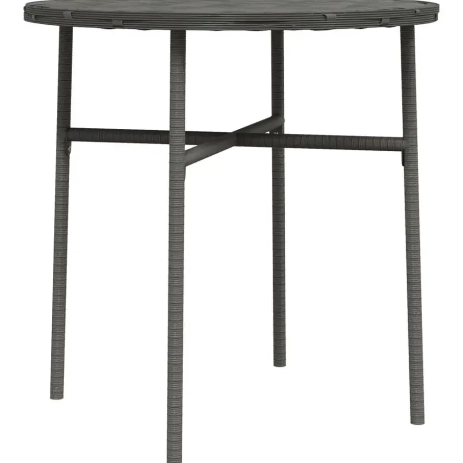 vidaXL - Salontafel - Grijs - Poly rattan