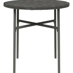 vidaXL - Salontafel - Grijs - Poly rattan