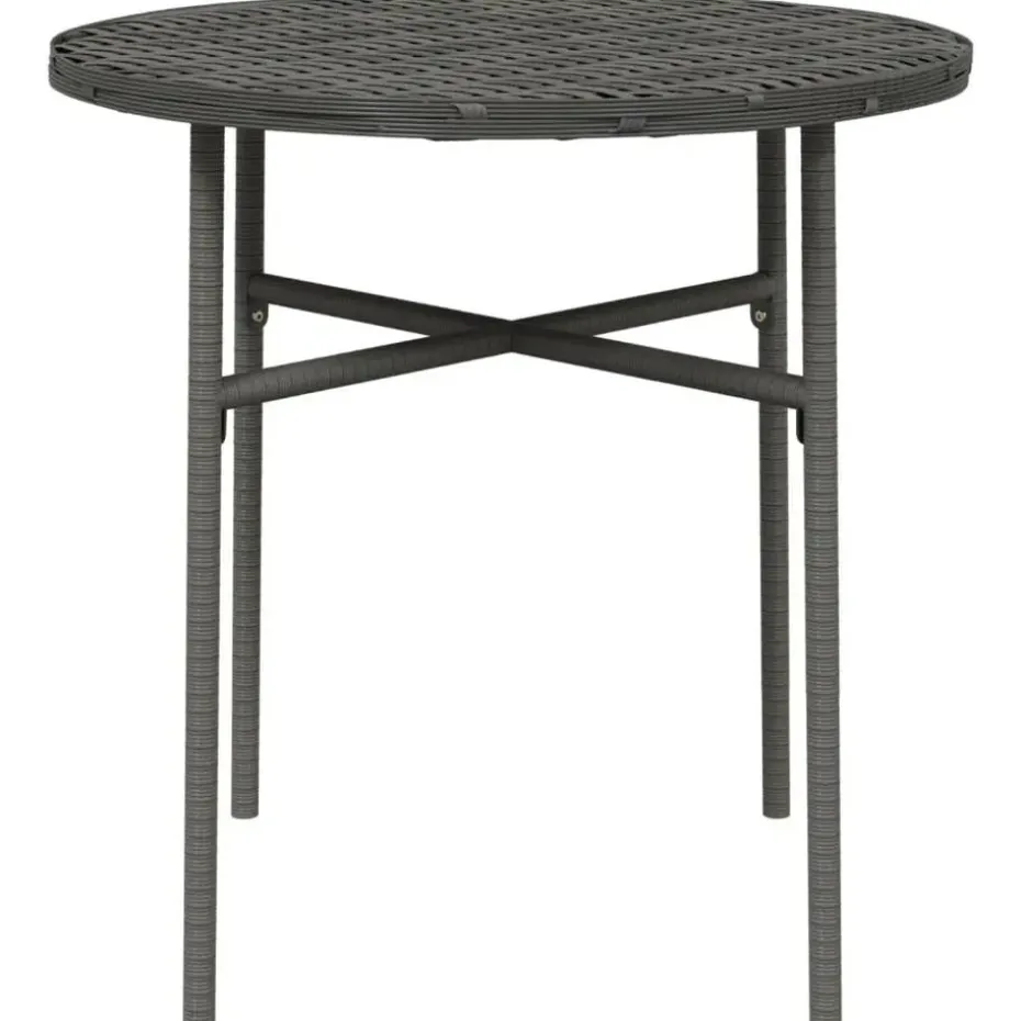 vidaXL - Salontafel - Grijs - Poly rattan