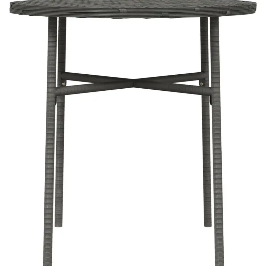 vidaXL - Salontafel - Grijs - Poly rattan