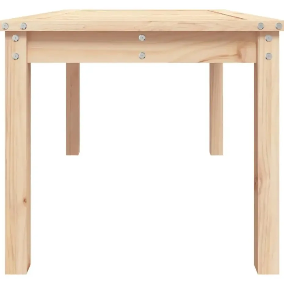 vidaXL - Salontafel Rechthoekig - Naturel - Massief grenenhout - 82,5x50,5x45 cm