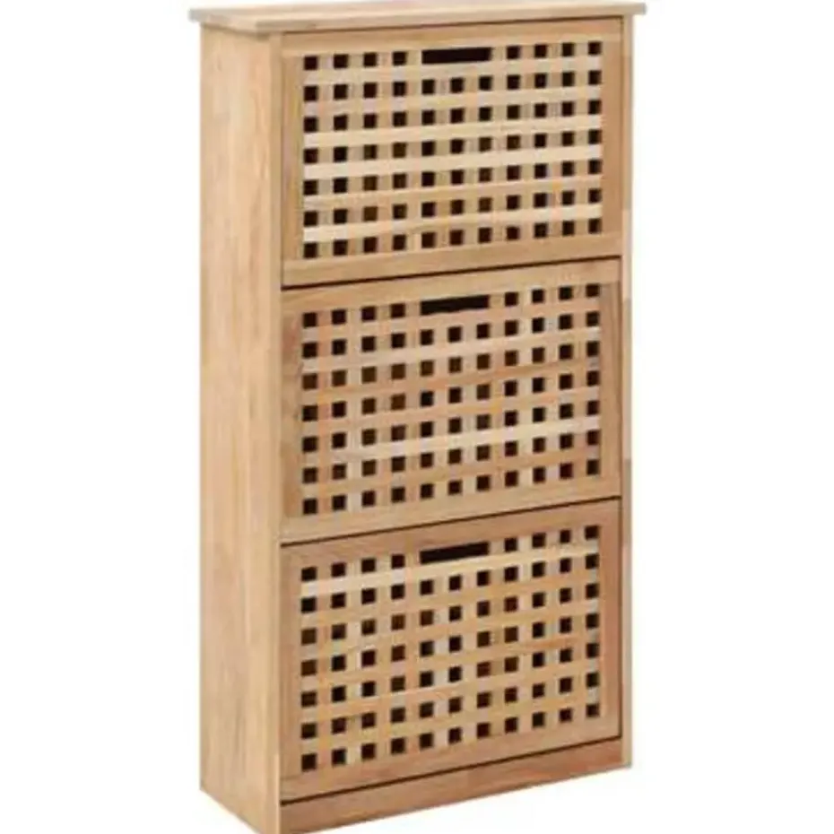 vidaXL - Schoenenbank - Bruin - Hout