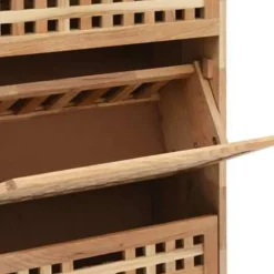 vidaXL - Schoenenbank - Bruin - Hout