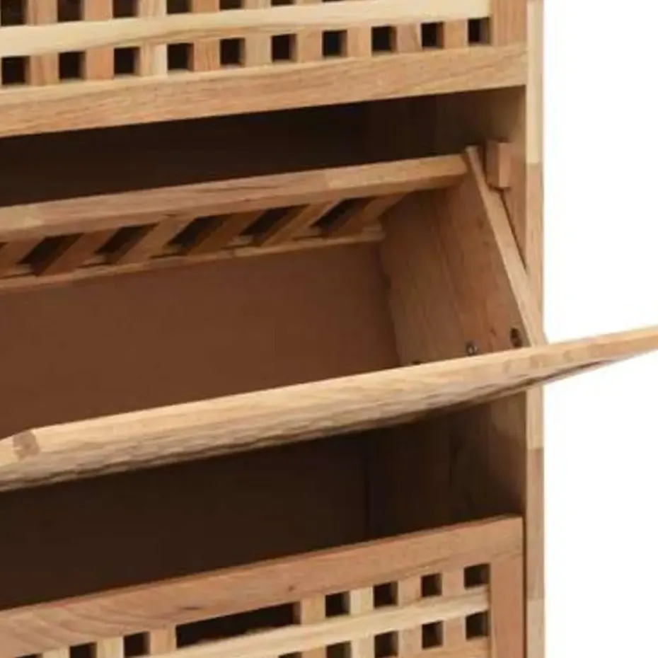 vidaXL - Schoenenbank - Bruin - Hout