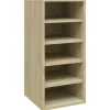 vidaXL - Schoenenkast - Bruin - Bewerkt hout - 31.5 x 35 x 70 cm