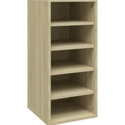 vidaXL - Schoenenkast - Bruin - Bewerkt hout - 31.5 x 35 x 70 cm