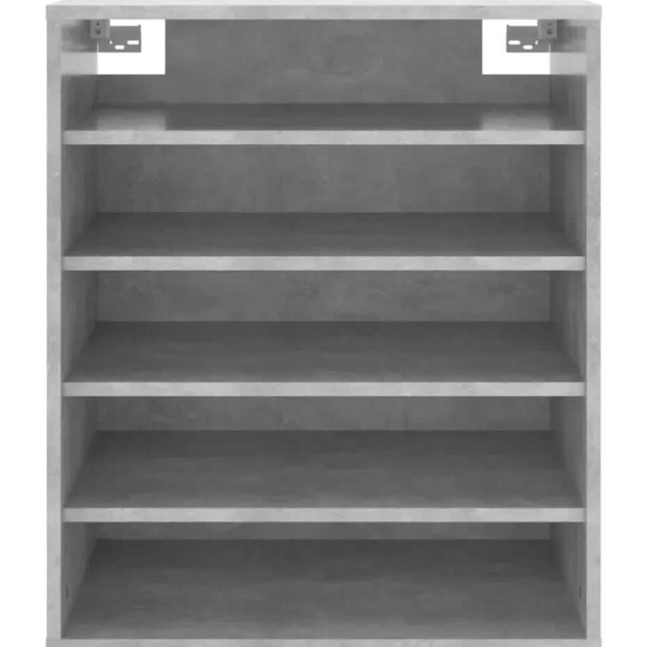 vidaXL - Schoenenkast - Grijs - Bewerkt hout - 60 x 35 x 70 cm