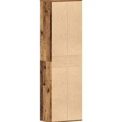 vidaXL - Schoenenkast - Oud hout - Bewerkt hout - 22 paar - 54x34x183 cm