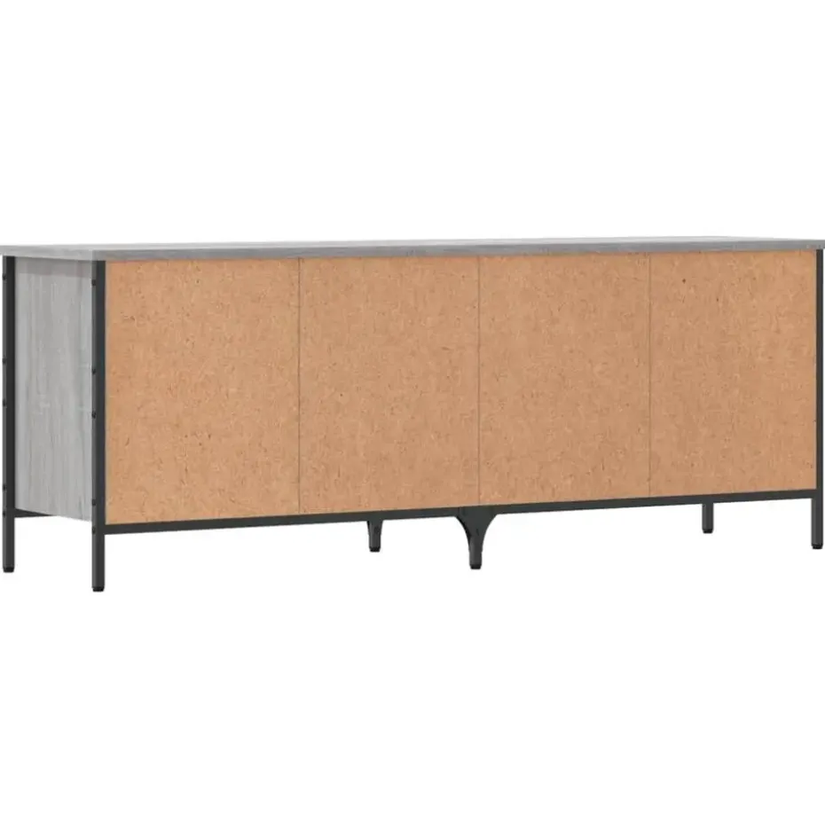 vidaXL - Schoenenkast 8 paar met 8 vakken - Grijs sonoma eiken - 131x35x50 cm
