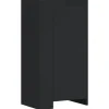 vidaXL - Schoenenkast 10 paar met 1 deur - Zwart - Bewerkt hout - 52x37.5x100 cm
