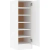 vidaXL - Schoenenkast - Wit - Bewerkt hout - 31.5 x 35 x 92 cm