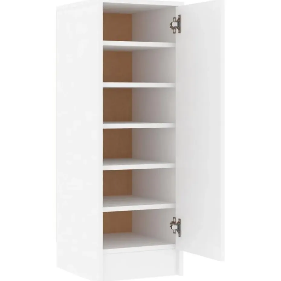 vidaXL - Schoenenkast - Wit - Bewerkt hout - 31.5 x 35 x 92 cm