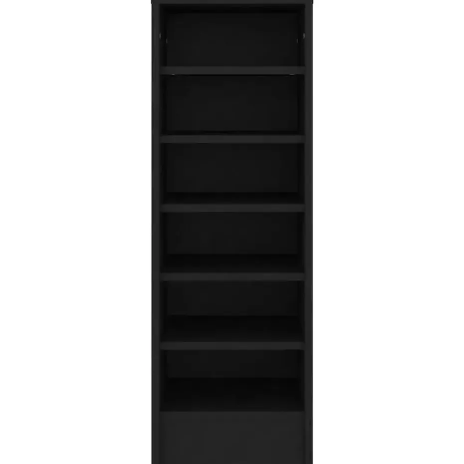vidaXL - Schoenenkast - Zwart - Bewerkt hout - 31.5 x 35 x 92 cm