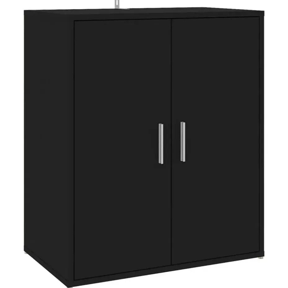 vidaXL - Schoenenkast - Zwart - Bewerkt hout - 60 x 35 x 70 cm