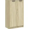 vidaXL - Schoenenrek - Bruin - Bewerkt hout