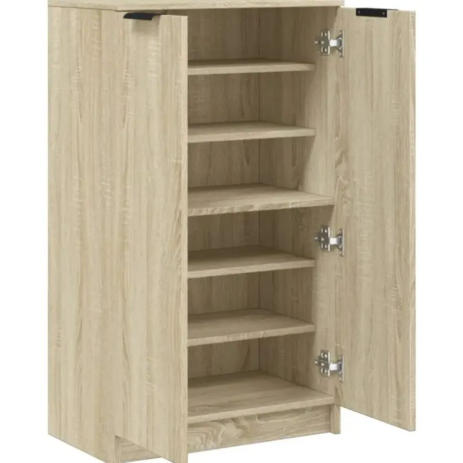 vidaXL - Schoenenrek - Bruin - Bewerkt hout