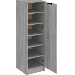 vidaXL - Schoenenrek - Grijs - Bewerkt hout