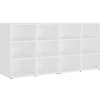 vidaXL - Schoenenrek - Wit - Bewerkt hout - 2 stuks