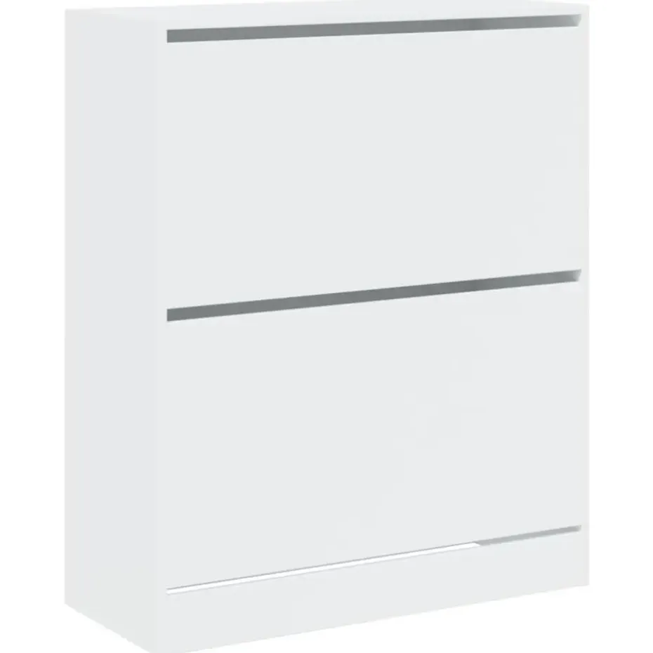 vidaXL - Schoenenrek - Wit - Bewerkt hout - 80 x 34 x 96.5 cm