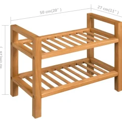 vidaXL - Schoenrek - Bruin - Hout